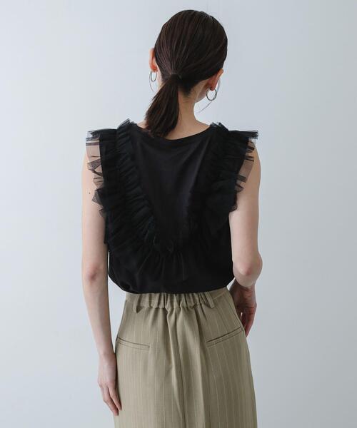 SENSE OF PLACE by URBAN RESEARCH(センスオブプレイスバイアーバンリサーチ)の「フリルデザインカットトップ(Tシャツ/カットソー・レディース・オフホワイト/ベージュ・ONE)」の19枚目の写真