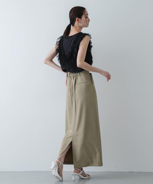 SENSE OF PLACE by URBAN RESEARCH(センスオブプレイスバイアーバンリサーチ)の「フリルデザインカットトップ(Tシャツ/カットソー・レディース・オフホワイト/ベージュ・ONE)」の21枚目の写真