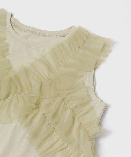 SENSE OF PLACE by URBAN RESEARCH(センスオブプレイスバイアーバンリサーチ)の「フリルデザインカットトップ(Tシャツ/カットソー・レディース・オフホワイト/ベージュ・ONE)」の6枚目の写真