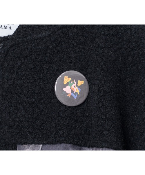 bedsidedrama(ベットサイドドラマ)の「BEDSIDEDRAMA/ベッドサイドドラマ/Outdoor Big Pocket Mix Blouson(ブルゾン・レディース・ブラック/グレー・2/1)」の11枚目の写真