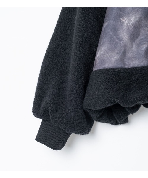bedsidedrama(ベットサイドドラマ)の「BEDSIDEDRAMA/ベッドサイドドラマ/Outdoor Big Pocket Mix Blouson(ブルゾン・レディース・ブラック/グレー・2/1)」の12枚目の写真