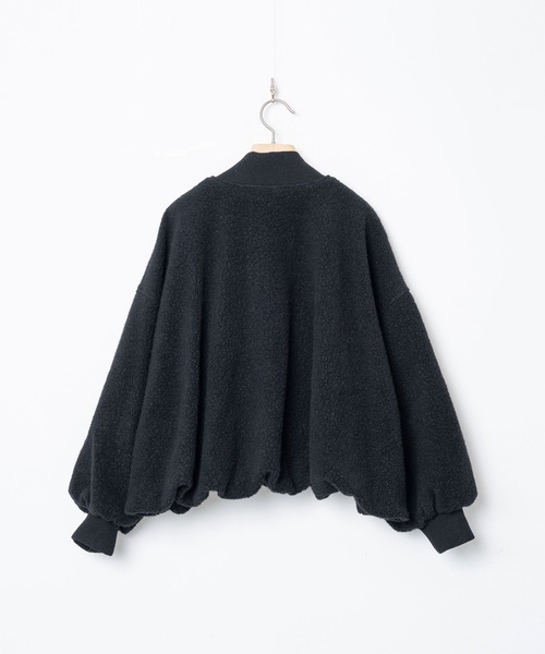 bedsidedrama(ベットサイドドラマ)の「BEDSIDEDRAMA/ベッドサイドドラマ/Outdoor Big Pocket Mix Blouson(ブルゾン・レディース・ブラック/グレー・2/1)」の13枚目の写真
