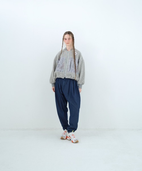 bedsidedrama(ベットサイドドラマ)の「BEDSIDEDRAMA/ベッドサイドドラマ/Outdoor Big Pocket Mix Blouson(ブルゾン・レディース・ブラック/グレー・2/1)」の14枚目の写真