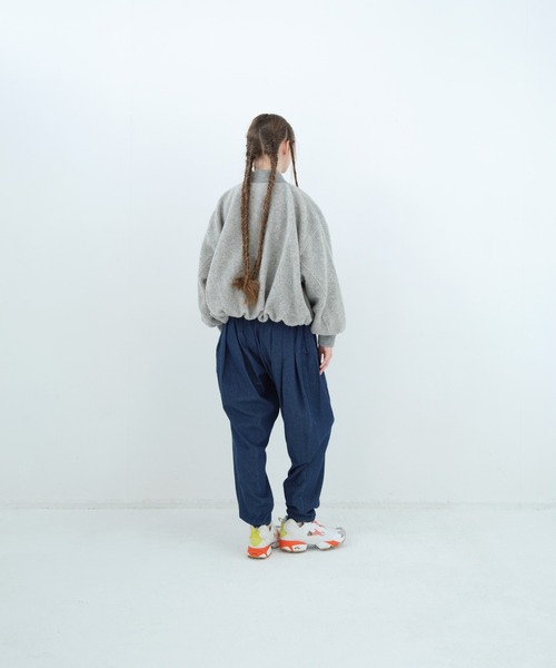 bedsidedrama(ベットサイドドラマ)の「BEDSIDEDRAMA/ベッドサイドドラマ/Outdoor Big Pocket Mix Blouson(ブルゾン・レディース・ブラック/グレー・2/1)」の15枚目の写真