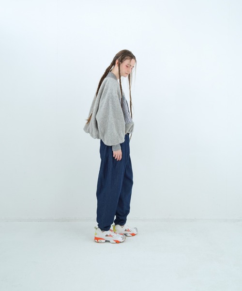 bedsidedrama(ベットサイドドラマ)の「BEDSIDEDRAMA/ベッドサイドドラマ/Outdoor Big Pocket Mix Blouson(ブルゾン・レディース・ブラック/グレー・2/1)」の16枚目の写真