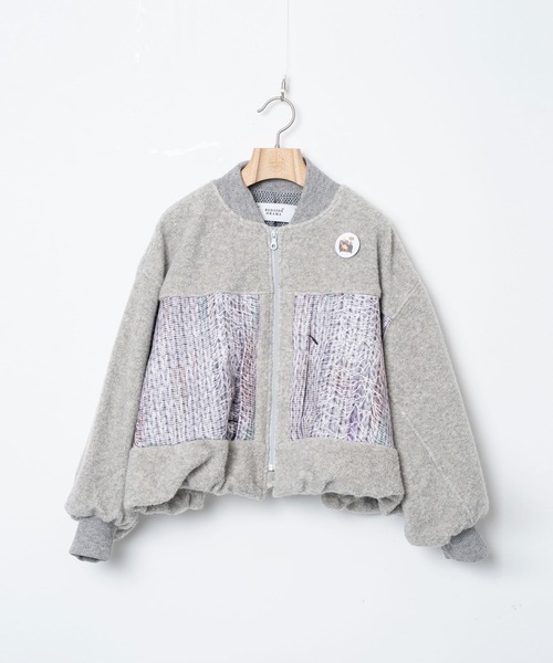 bedsidedrama(ベットサイドドラマ)の「BEDSIDEDRAMA/ベッドサイドドラマ/Outdoor Big Pocket Mix Blouson(ブルゾン・レディース・ブラック/グレー・2/1)」の21枚目の写真