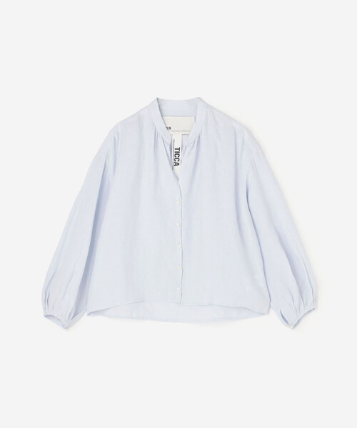 TICCA(ティッカ)の「TICCA | リネン ギャザーブラウスジャケット WOMEN(シャツ/ブラウス・レディース・ホワイト/ブラウン/サックスブルー・F)」の13枚目の写真