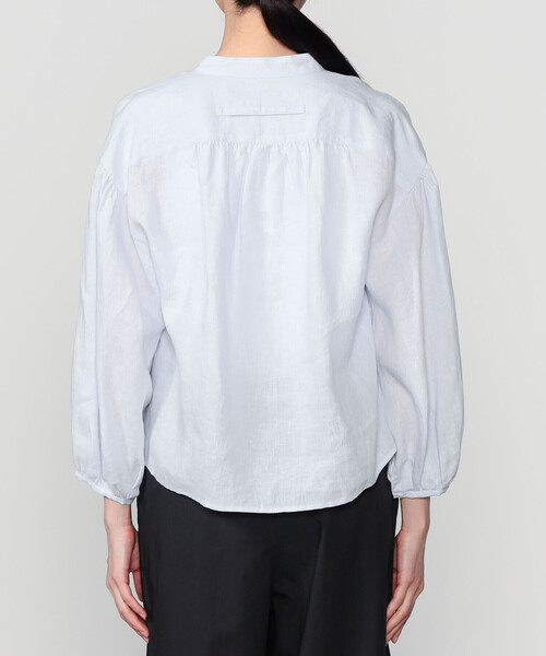 TICCA(ティッカ)の「TICCA | リネン ギャザーブラウスジャケット WOMEN(シャツ/ブラウス・レディース・ホワイト/ブラウン/サックスブルー・F)」の5枚目の写真