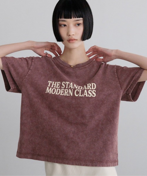 LOWRYS FARM(ローリーズファーム)の「ヴィンテージロゴT 721406(Tシャツ/カットソー・レディース・グレー/チャコールグレー/ブラウン/ホワイト・FREE)」の4枚目の写真