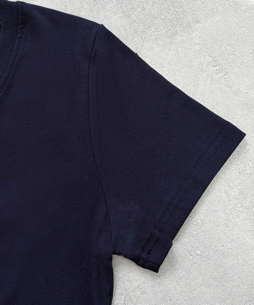 LOWO(ロワ)の「【M~4Lまで豊富なサイズ展開】コットン混Vネックショート丈Tシャツカットソー 大きいサイズ(Tシャツ/カットソー・レディース・ブラック/ライトグレー/ホワイト/ネイビー・4L/3L/2L/L/M)」の18枚目の写真