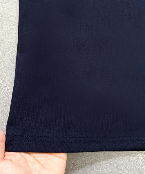LOWO(ロワ)の「【M~4Lまで豊富なサイズ展開】コットン混Vネックショート丈Tシャツカットソー 大きいサイズ(Tシャツ/カットソー・レディース・ブラック/ライトグレー/ホワイト/ネイビー・4L/3L/2L/L/M)」の19枚目の写真
