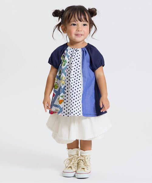 Boribon(ボリボン)の「ラッフルキュロット(その他パンツ・キッズ・その他3/アイボリー・80/90/100/110/120)」の7枚目の写真