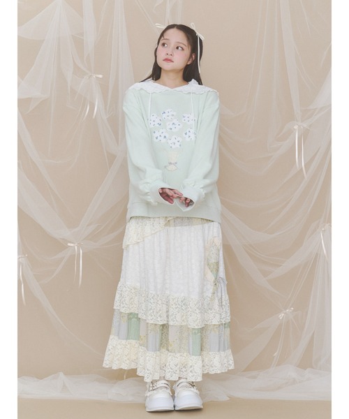 merry jenny（メリージェニー）の「フラワーガーデンスカート（スカート・レディース・ピンク/イエロー・FREE）」の22枚目の写真
