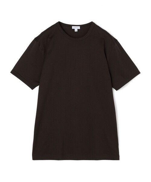 SUNSPEL(サンスペル)の「SUNSPELコットン クラシック Tシャツ(Tシャツ/カットソー・メンズ・ライトイエロー/ブラック/ダークオリーブ/スカイブルー/ネイビー/ホワイト/レンガ/ダークブラウン/チャコールグレー・M/L)」の5枚目の写真