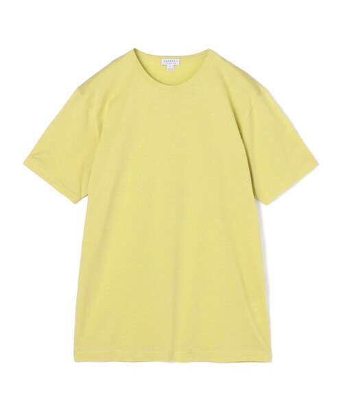 SUNSPEL(サンスペル)の「SUNSPELコットン クラシック Tシャツ(Tシャツ/カットソー・メンズ・ライトイエロー/ブラック/ダークオリーブ/スカイブルー/ネイビー/ホワイト/レンガ/ダークブラウン/チャコールグレー・M/L)」の8枚目の写真