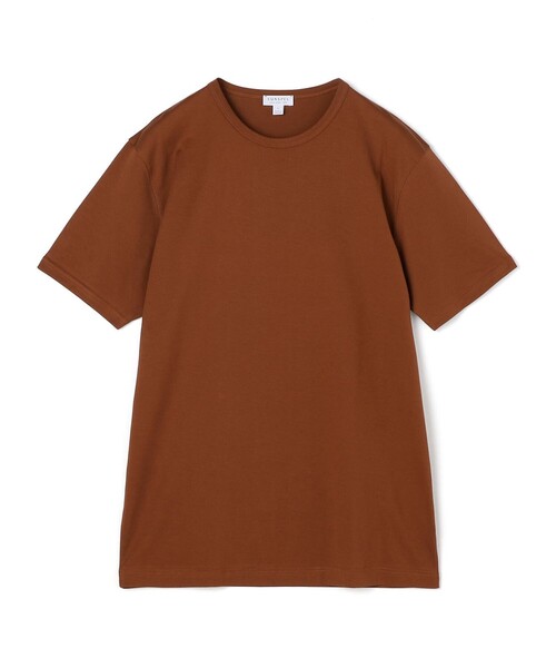 SUNSPEL(サンスペル)の「SUNSPELコットン クラシック Tシャツ(Tシャツ/カットソー・メンズ・ライトイエロー/ブラック/ダークオリーブ/スカイブルー/ネイビー/ホワイト/レンガ/ダークブラウン/チャコールグレー・M/L)」の9枚目の写真