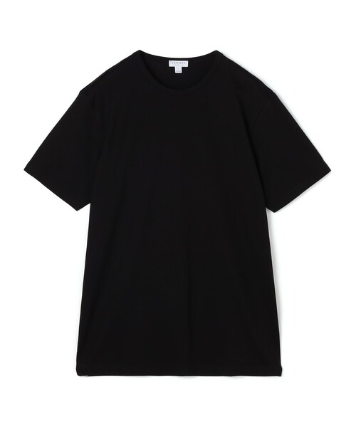 SUNSPEL(サンスペル)の「SUNSPELコットン クラシック Tシャツ(Tシャツ/カットソー・メンズ・ライトイエロー/ブラック/ダークオリーブ/スカイブルー/ネイビー/ホワイト/レンガ/ダークブラウン/チャコールグレー・M/L)」の3枚目の写真