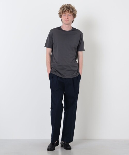 SUNSPEL(サンスペル)の「SUNSPELコットン クラシック Tシャツ(Tシャツ/カットソー・メンズ・ライトイエロー/ブラック/ダークオリーブ/スカイブルー/ネイビー/ホワイト/レンガ/ダークブラウン/チャコールグレー・M/L)」の10枚目の写真