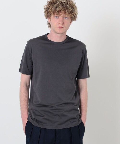 SUNSPEL(サンスペル)の「SUNSPELコットン クラシック Tシャツ(Tシャツ/カットソー・メンズ・ライトイエロー/ブラック/ダークオリーブ/スカイブルー/ネイビー/ホワイト/レンガ/ダークブラウン/チャコールグレー・M/L)」の11枚目の写真