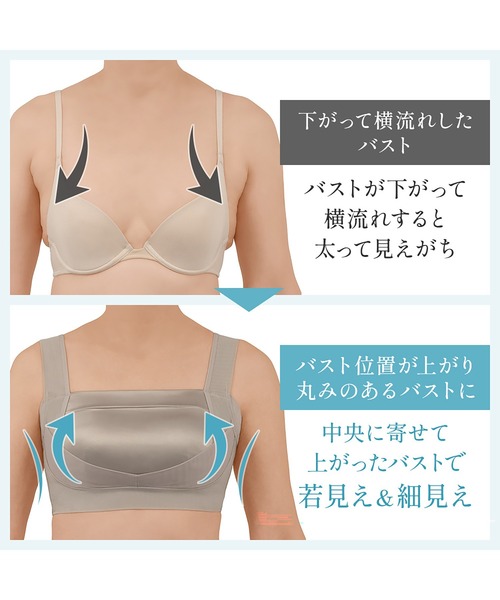 BRADELIS NEWYORK(ブラデリスニューヨーク)の「楽なのにバストアップブラ ブラデリス 補正下着 補整 ブラレット(ブラジャー・レディース・ブラック・M/LL/L)」の9枚目の写真