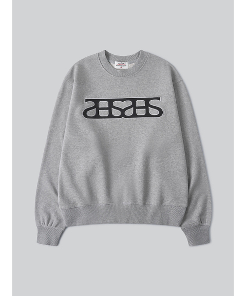 ANNEHEARTS(アンハーツ)の「Heart Logo Patch Sweatshirt_MELANGE(スウェット・レディース・その他・SMALL/MEDIUM)」の2枚目の写真