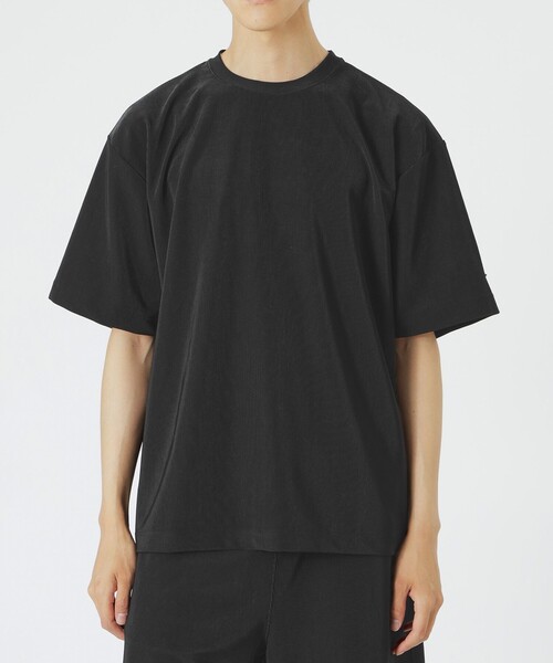LOVELESS(ラブレス)の「コードピケTシャツ(Tシャツ/カットソー・メンズ・ブラック/ネイビー・L/M)」の3枚目の写真