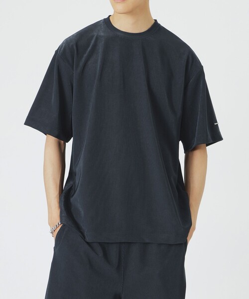 LOVELESS(ラブレス)の「コードピケTシャツ(Tシャツ/カットソー・メンズ・ブラック/ネイビー・L/M)」の4枚目の写真