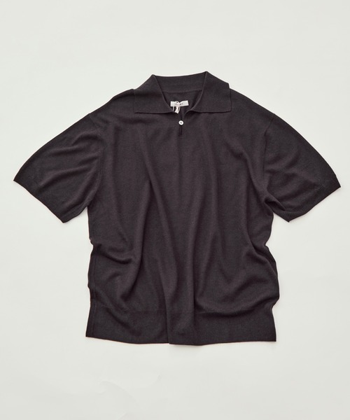 FUJI(フジ)の「【FUJI/フジ】SILK CASHMERE S/S SKIPPER POLO(ポロシャツ・メンズ・オフホワイト/ブラウン・5/6)」の15枚目の写真