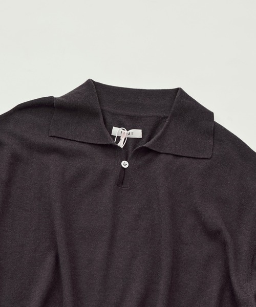 FUJI(フジ)の「【FUJI/フジ】SILK CASHMERE S/S SKIPPER POLO(ポロシャツ・メンズ・オフホワイト/ブラウン・5/6)」の16枚目の写真