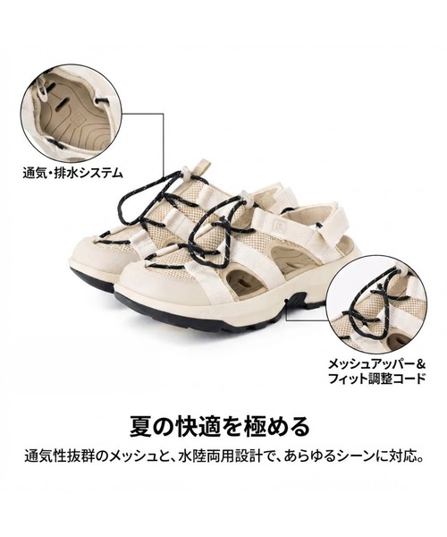 FILA（フィラ）の「FLOAT TR7 2.0 SD / フロートティーアール7 2.0 エスディー / スニーカーサンダル（サンダル・レディース・ブラック・24.0cm/23.0cm/29.0cm/28.0cm/27.0cm/26.0cm/25.0cm）」の9枚目の写真