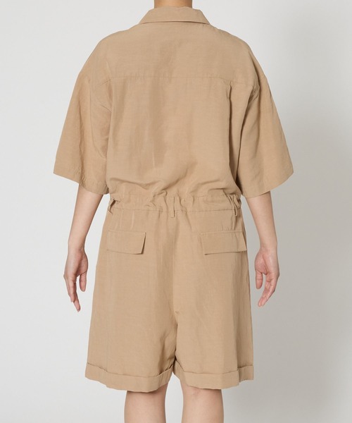 BABYLONE(バビロン)の「ハーフパンツオールインワン(つなぎ/オールインワン・レディース・ベージュ/ネイビー・フリー)」の15枚目の写真