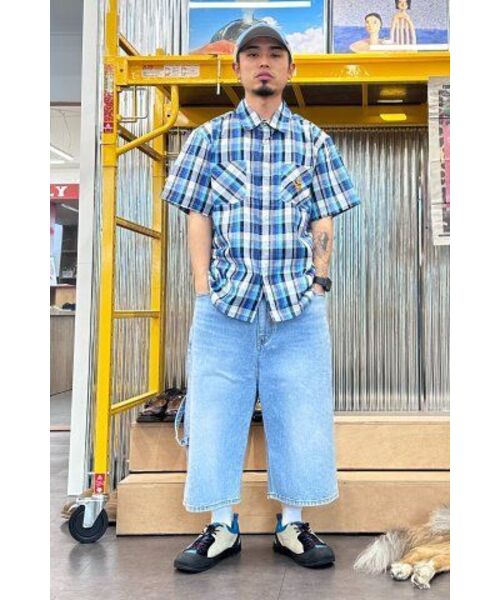 youthbath(ユースバース)の「BULKY WIDE DENIM SHORT_LIGHT BLUE(デニムパンツ・レディース・その他・LARGE/SMALL)」の2枚目の写真