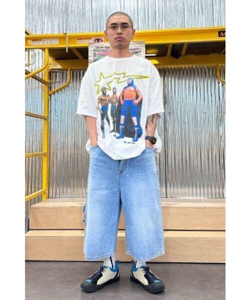 youthbath(ユースバース)の「BULKY WIDE DENIM SHORT_LIGHT BLUE(デニムパンツ・レディース・その他・LARGE/SMALL)」の3枚目の写真