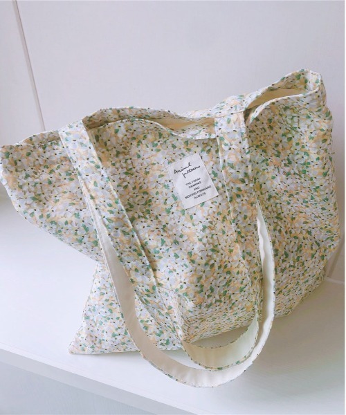 ammy.(エイミードット)の「【 ammy. / エイミードット 】 小花柄 トートバッグ(ショルダーバッグ・レディース・ブルー/ライトブルー/オレンジ/イエロー・FREE)」の16枚目の写真