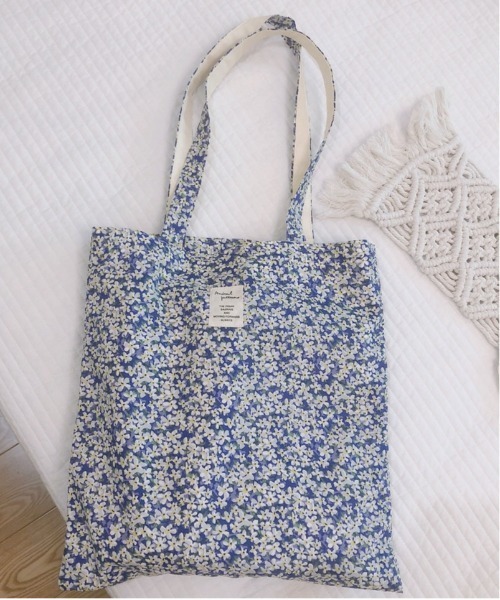ammy.(エイミードット)の「【 ammy. / エイミードット 】 小花柄 トートバッグ(ショルダーバッグ・レディース・ブルー/ライトブルー/オレンジ/イエロー・FREE)」の10枚目の写真