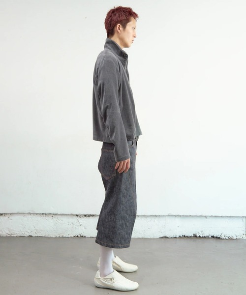 NVRFRGT(ネヴァーフォーゲット)の「3D TWISTED JORTS(デニムパンツ・メンズ・インディゴブルー・3/2/1)」の7枚目の写真