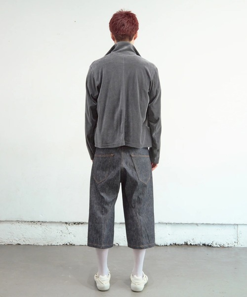 NVRFRGT(ネヴァーフォーゲット)の「3D TWISTED JORTS(デニムパンツ・メンズ・インディゴブルー・3/2/1)」の8枚目の写真