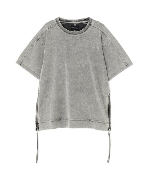 DANKE SCHON(ダンケシェーン)の「【WEB&DEPOT限定】DankeSchon/ダンケシェーン/PIGMENT S/S TEE(Tシャツ/カットソー・レディース・ブラック/グレー・F)」の2枚目の写真