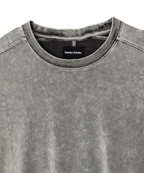 DANKE SCHON(ダンケシェーン)の「【WEB&DEPOT限定】DankeSchon/ダンケシェーン/PIGMENT S/S TEE(Tシャツ/カットソー・レディース・ブラック/グレー・F)」の9枚目の写真