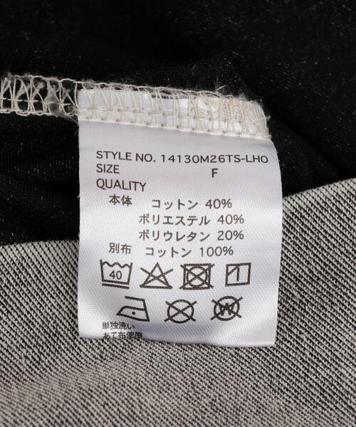 DANKE SCHON(ダンケシェーン)の「【WEB&DEPOT限定】DankeSchon/ダンケシェーン/PIGMENT S/S TEE(Tシャツ/カットソー・レディース・ブラック/グレー・F)」の4枚目の写真