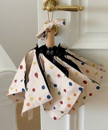 Made in I | Retro colorful dot folding umbrella(折りたたみ傘)