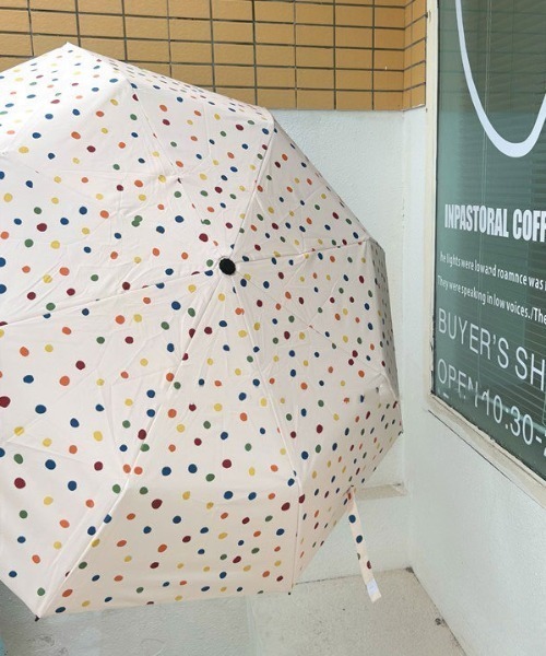 Made in I（メイドインアイ）の「Retro colorful dot folding umbrella（折りたたみ傘・レディース・レインボー・FREE）」の22枚目の写真