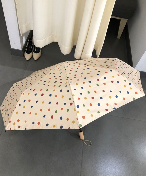 Made in I（メイドインアイ）の「Retro colorful dot folding umbrella（折りたたみ傘・レディース・レインボー・FREE）」の16枚目の写真