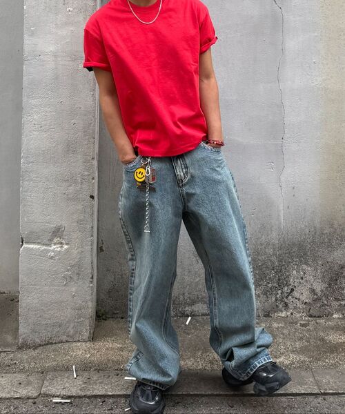 DNSR(ディーエヌエスアール)の「コンパクトコットンクロップTシャツレッド(Tシャツ/カットソー・メンズ・その他・MEDIUM/LARGE/X-LARGE)」の4枚目の写真