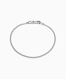 VALIK（バリク）の「[925シルバー] No.86 グリーンタック カーブチェーンブレスレット（ブレスレット）」