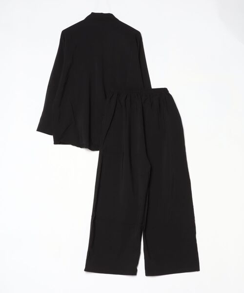 gossip!ロサンゼルス(ゴシップロサンゼルス)の「YUGA ドロップショルダーシャツとロングパンツの上下セットアップ(その他パンツ・レディース・ブラック/ネイビー/ホワイト/グレー/カーキ・FREE)」の16枚目の写真