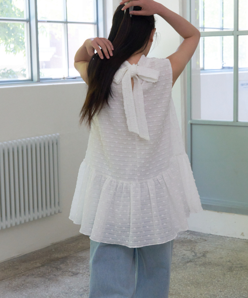 SO IR(ソイール)の「WRINKLE MINI DRESS - WHITE(シャツ/ブラウス・レディース・その他・FREE)」の1枚目の写真