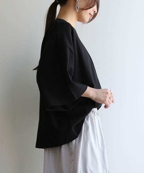 and it_(アンドイット)の「ビッグTシャツ(Tシャツ/カットソー・レディース・アイボリー/ブラック/チャコール・M)」の17枚目の写真