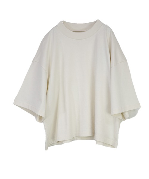 and it_(アンドイット)の「ビッグTシャツ(Tシャツ/カットソー・レディース・アイボリー/ブラック/チャコール・M)」の15枚目の写真