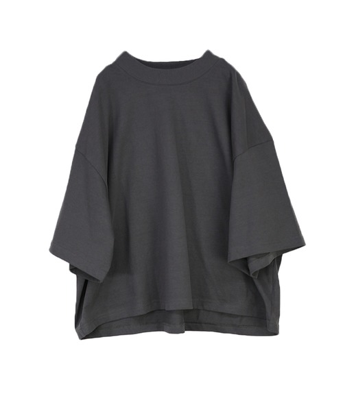 and it_(アンドイット)の「ビッグTシャツ(Tシャツ/カットソー・レディース・アイボリー/ブラック/チャコール・M)」の13枚目の写真
